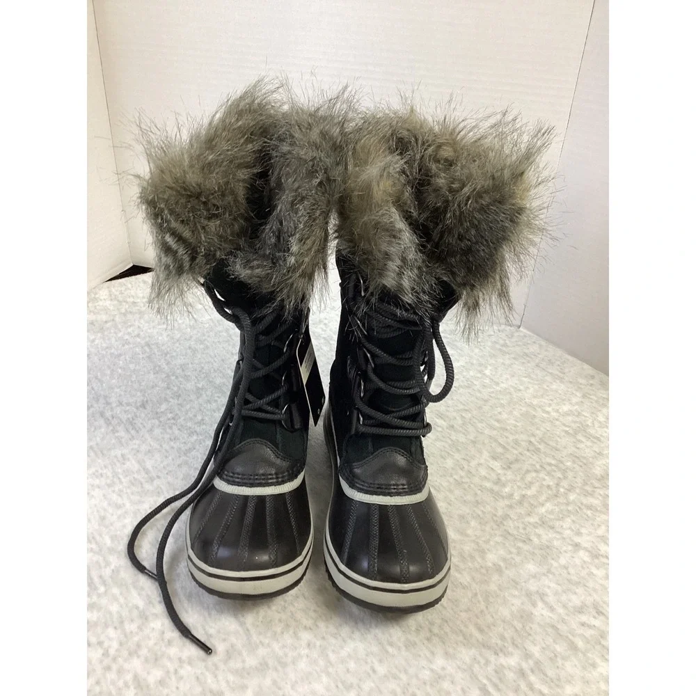Sorel Joan of Arctic‎ Boots Black Quarry Waterproof Winter  NL5203-010 Womens 7